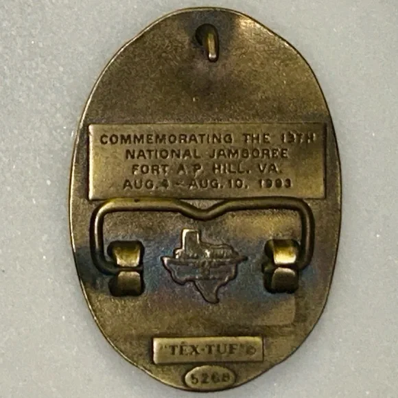 1993 National Scout Jamboree “A Bridge to the Future” Boy Scout Belt Buckle - Picture 6 of 7